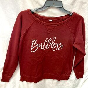 MSU Bulldogs long sleeve pullover sweatshirt ladies sz M-L